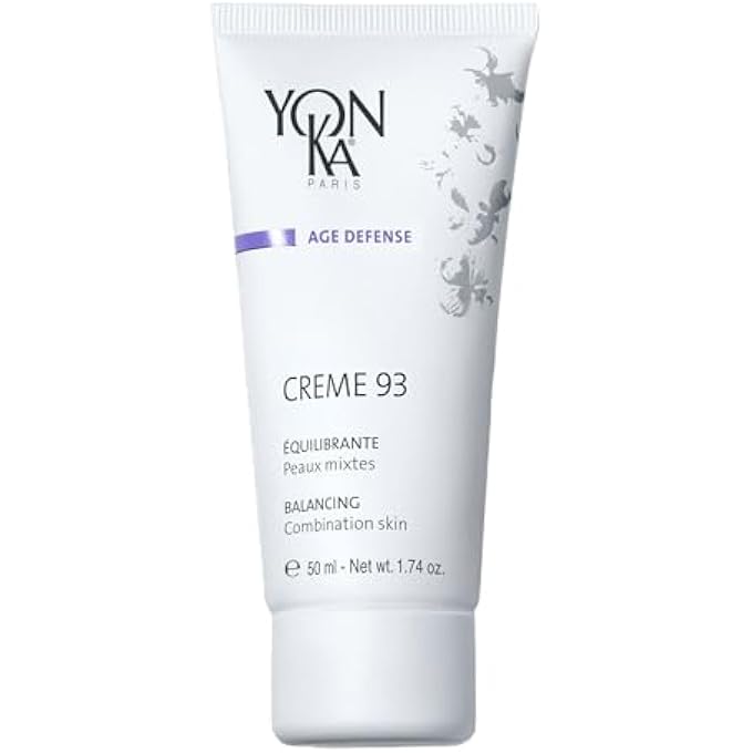 Yonka CREME 93 MATTIFYING MOISTURIZER (50ML) BALANCING FACIAL CREAM FOR COMBINATION SKIN, BALANCE OILY COMPLEXION WITH VITAMINS A,C AND E, PARABEN-FREE - Image 1